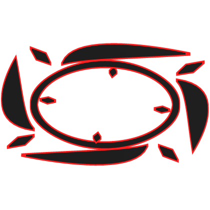 Glowing Eclipse Halo Black Red Roblox item