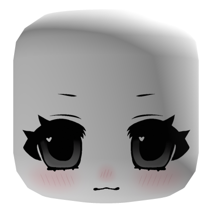 ♡ ꒰ kawaii heart eyed happy anime face mask ꒱ Roblox item