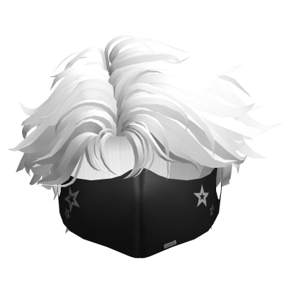 Stylish Short Hair w/ Mask in White Roblox item