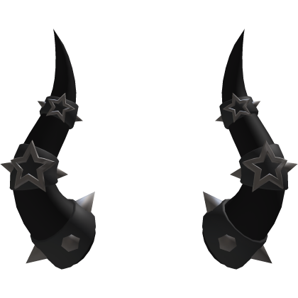 Spikey Punk Devil Horns (Black)