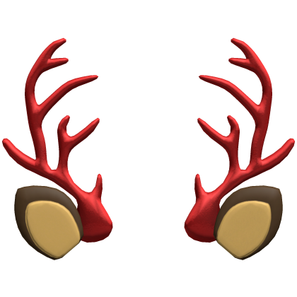 red reindeer antlers