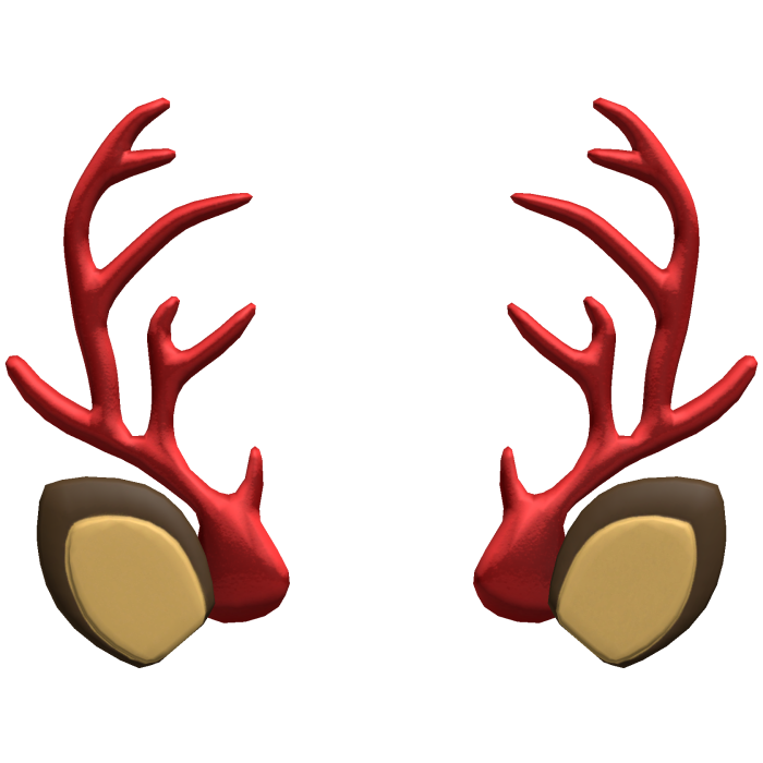red reindeer antlers