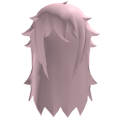 💗Kawaii Low Poly Long Anime Hair Pink 