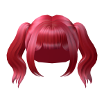Red Anime Lush Pigtails