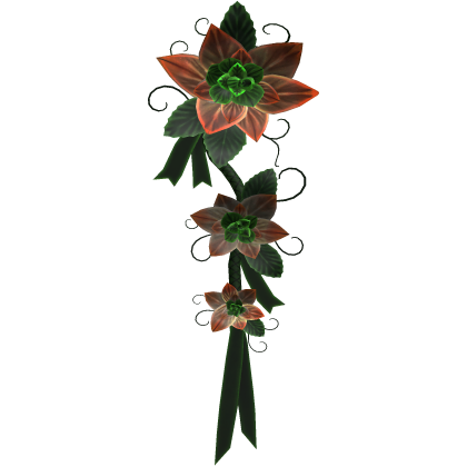 Forest Green Flower Backpiece