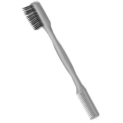White Edges Baby Hair Brush Comb Roblox item