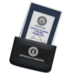 GUINNESS WORLD RECORDS™ certificate + tote