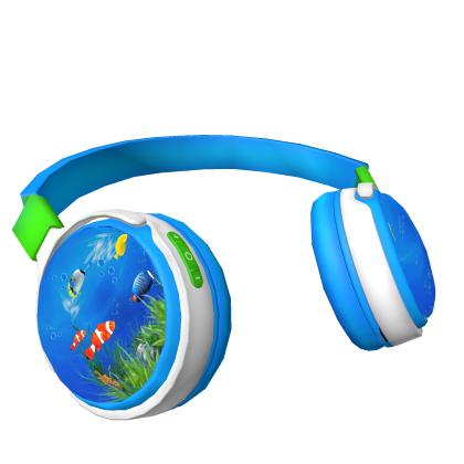 Frutiger Aero Aquarium Neck Headphones 1.0 Roblox item