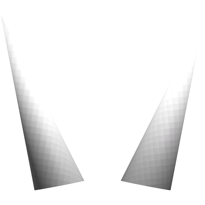 white spiky pixel horns