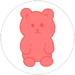 you finish apple gummy bear :D