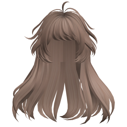 Long Straight Anime Girl Hair (Milktea Brown) Roblox item