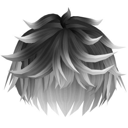 Messy Boy Hair (Black n White) Roblox item
