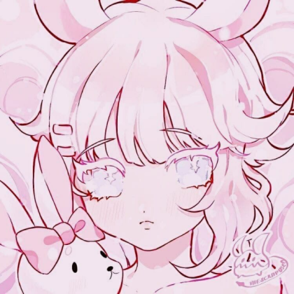 pink cute bunny anime pfp rh Roblox decal