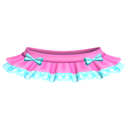 ♡꒱ cutesy kawaii pink and blue tutu skirt