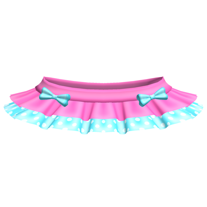 ♡꒱ cutesy kawaii pink and blue tutu skirt