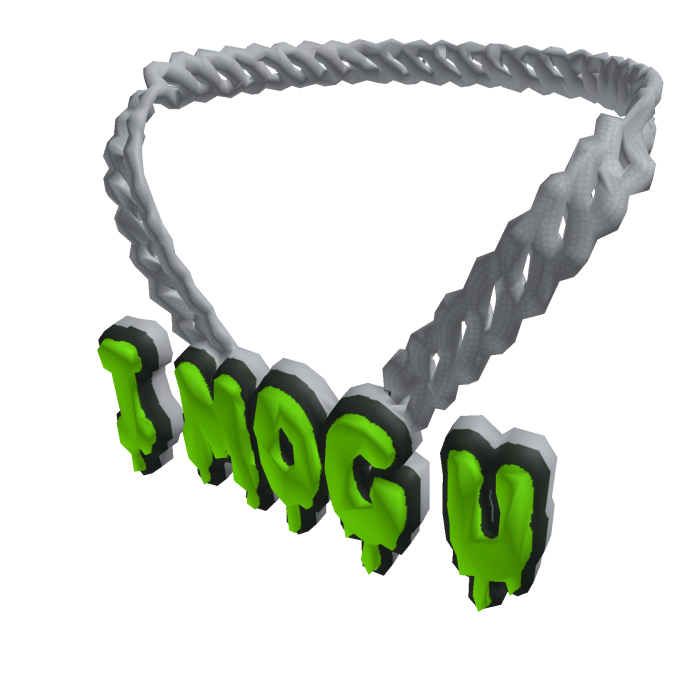 I MOG U Neon Iced Necklace
