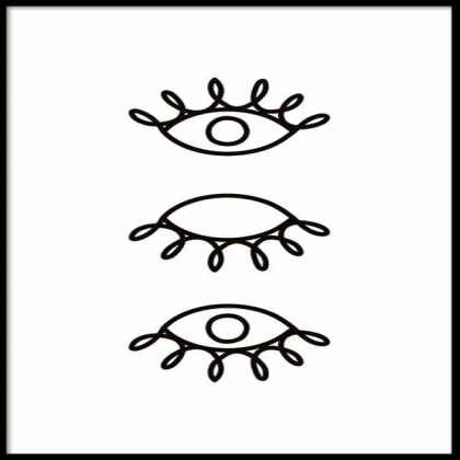 Line Art Eyes Poster Roblox catalog item