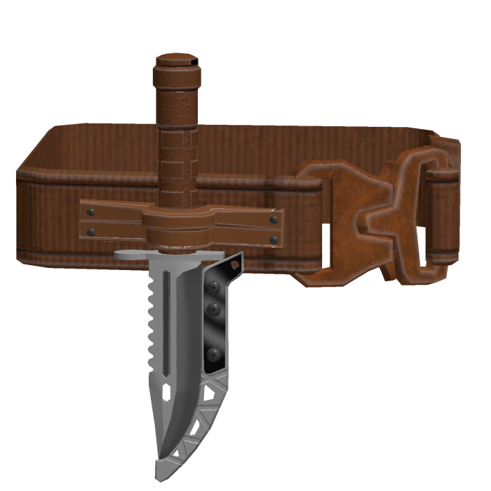 Strapped Tactical Shoulder Knife