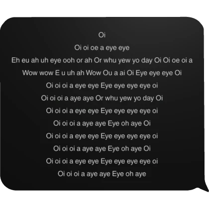 Oi Oi Oi A Eye Eye Song Lyrics Text Roblox Item Rolimon s