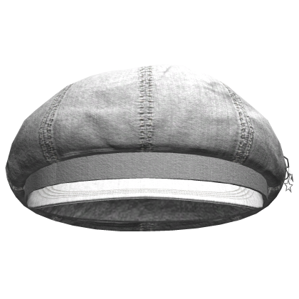 Simple Streetwear Newspaper Cap (White)