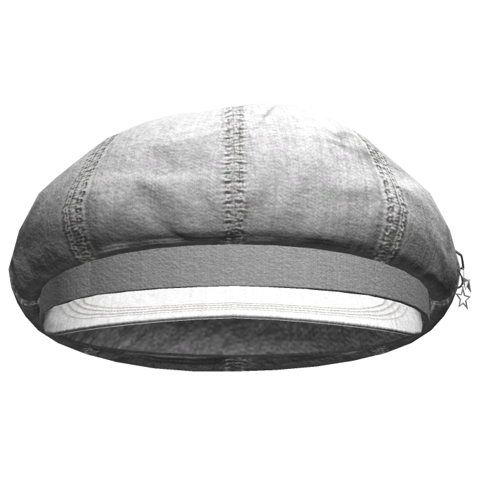 Simple Streetwear Newspaper Cap (White)