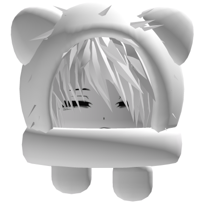 Vkai Dashie Emo Kawaii Cabelo branco Y2K Roblox item