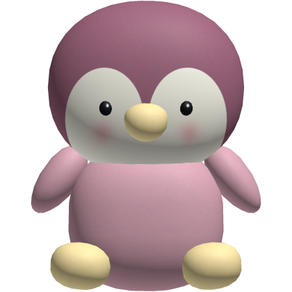 Pink Cute Penguin Plushie Backpack