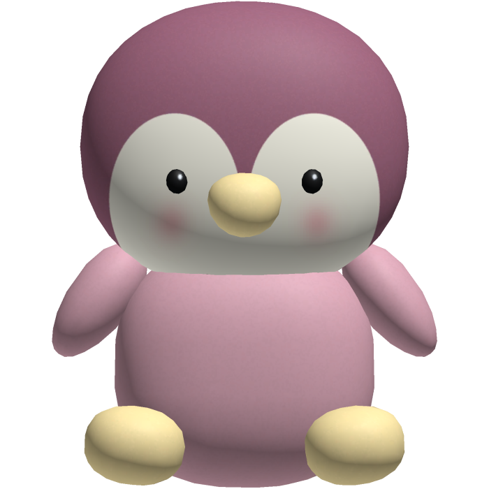 Pink Cute Penguin Plushie Backpack