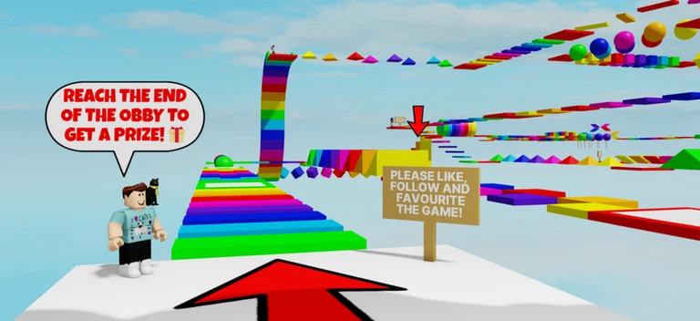 [¡UGC GRATIS!] ¡Increíble obby arcoíris! - Roblox