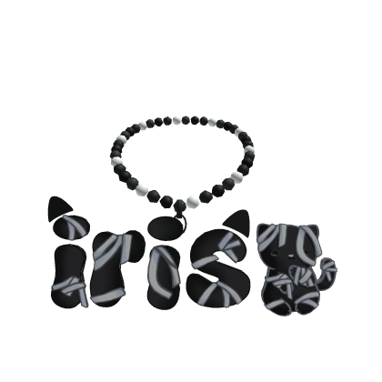 iris beaded necklace
