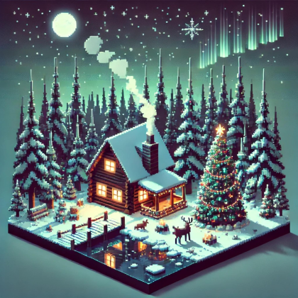Lo-fi Cabin Christmas Chill Roblox music