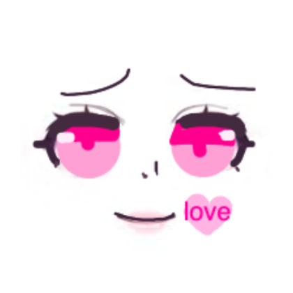 fairy face in pink! Roblox decal