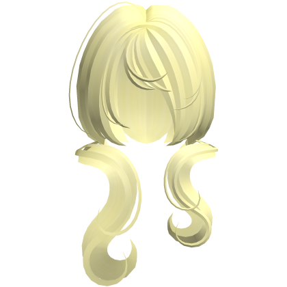 ♡: cutesy doll swirly pigtails in yellow Roblox item
