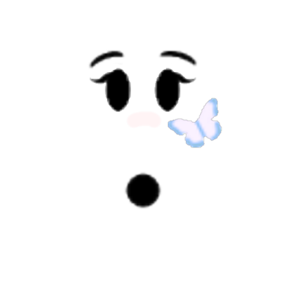 Icy Butterfly Surprise Face Roblox decal