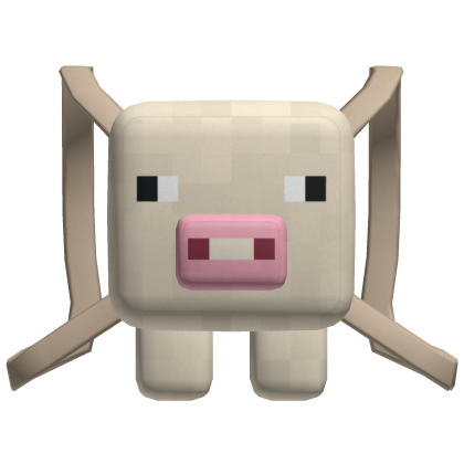 White Pixel Pig Backpack [3.0]