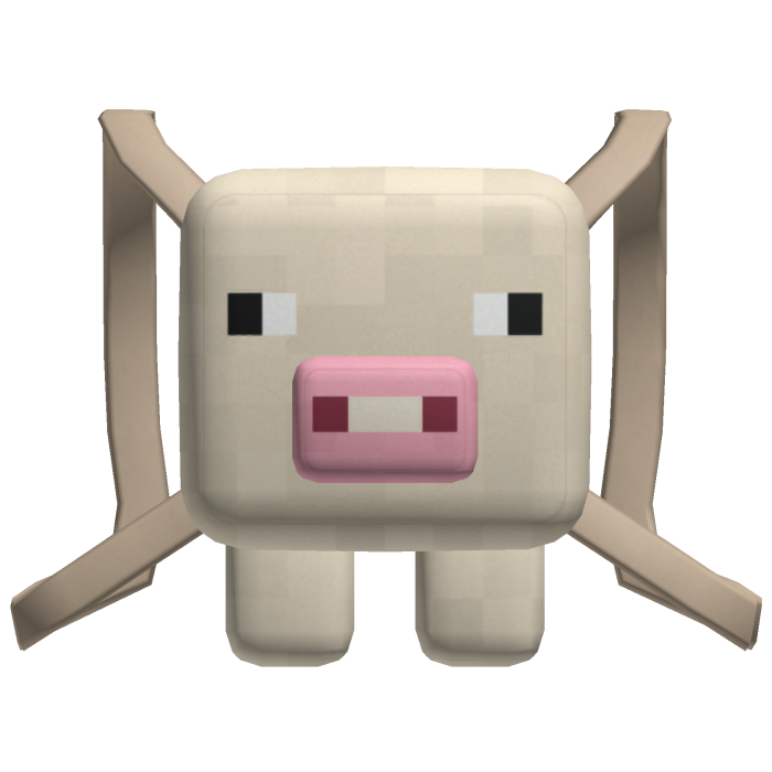 White Pixel Pig Backpack [3.0]
