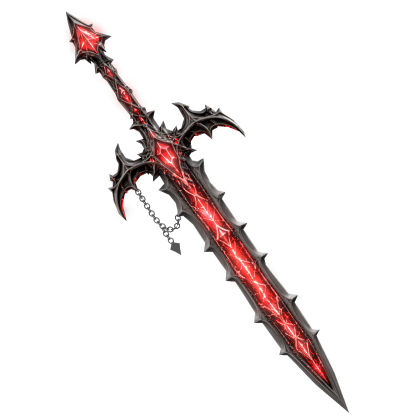 Silver Ruby Vampire Sword (GLOWING)