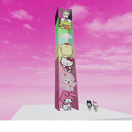 산리오 타워  sanrio tower official Roblox game thumbnail