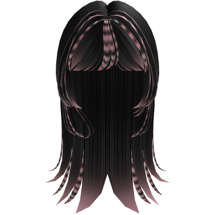 Y2K Spikey Feathered Pink & Black Hair Roblox item
