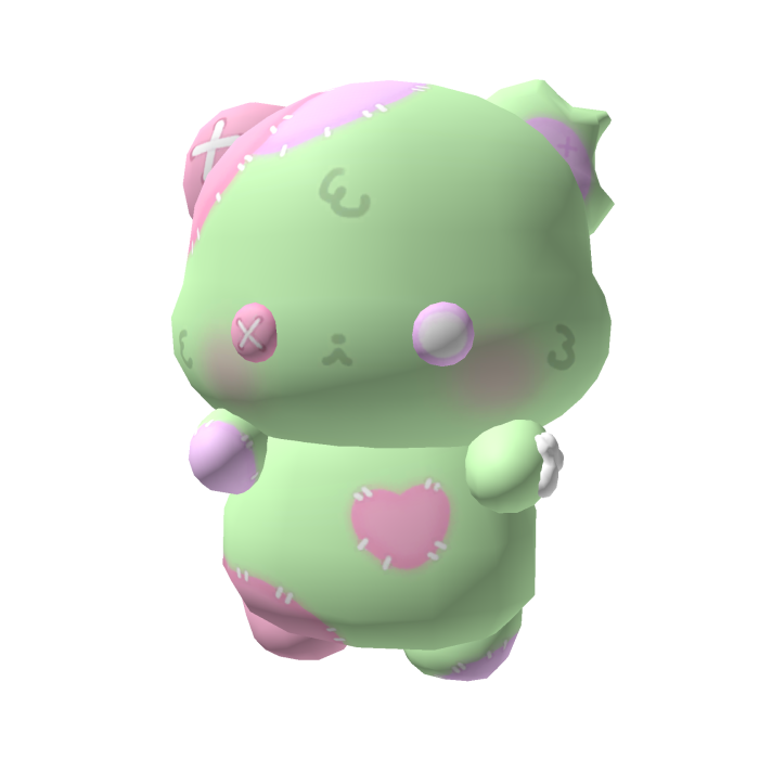 Cute zombie bear plush companion ♡ 
