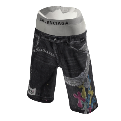 Eagle Print Jorts thumbnail
