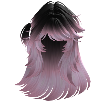 Cute Black Pink Hair With Bangs And Side Tie Roblox item