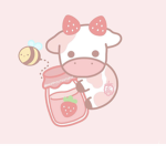 Aesthetic _strawberry cow