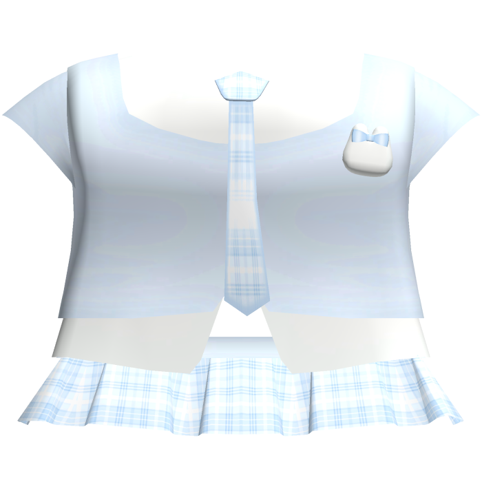♡ : blue plaided school uniform