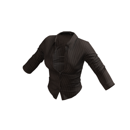 Office Siren Button Up Blouse (Brown)