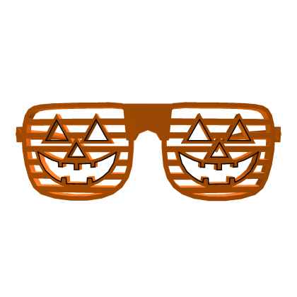 orange pumpkin glasses