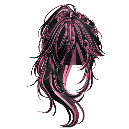 Wolfcut Anime Layered Ponytail Pink Scene V2