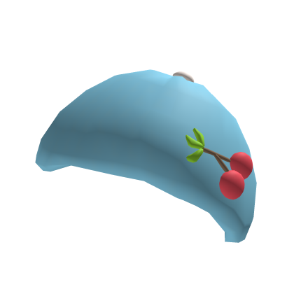 Cherry Sky Blue Winter Cap