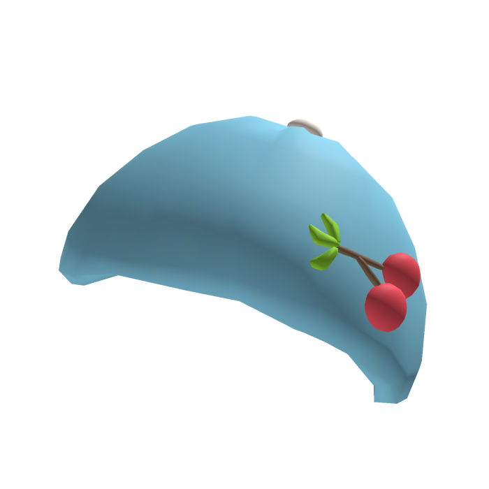 Cherry Sky Blue Winter Cap