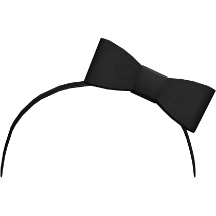 black sweet tweencore bow headband Roblox item